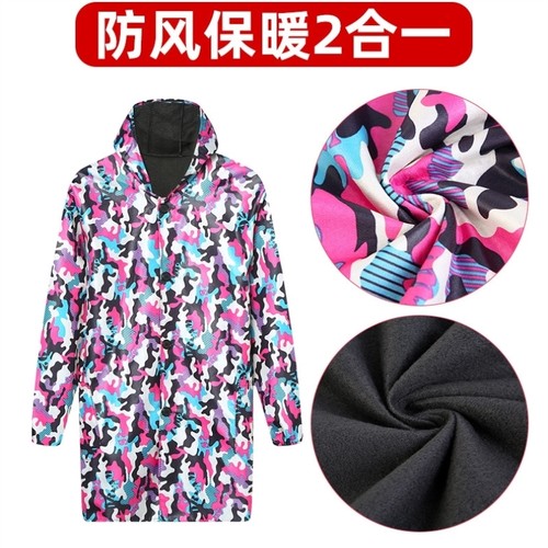 加绒加厚罩衣拉链款耐脏防油男款加绒工作服仓库冬季大褂中长款 - 图1