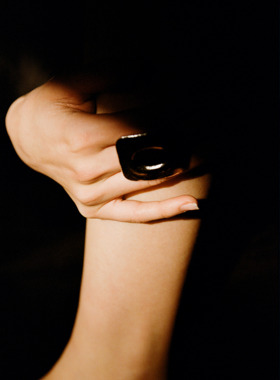 ABOAB925银镀金极简戒指原创设计