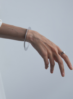 ABOAB925银厚镀金简约雕塑肌理