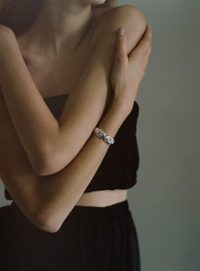 ABOAB极简925银手镯原创设计