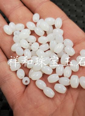 仿和田玉米珠散珠配件珠