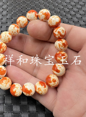 雨彩石圆珠手链10毫米手串