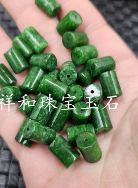 翡翠玉干青路路通玉石散珠