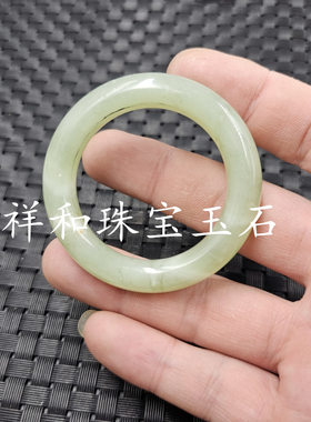 包邮岫玉平安扣玉石挂件大孔