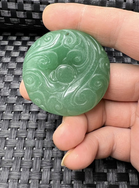 玉石挂件东陵玉金鱼满堂挂件