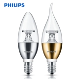 Philips, светодиодная свеча, лампочка, подвеска из кварца, энергосберегающая люстра, источник света, с винтовым цоколем, 5W