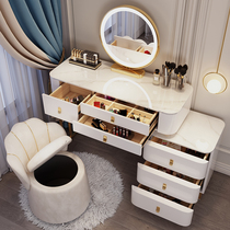 Light and luxurious dresser Bedrooms modern simplicity 2023 The new online red advanced solid wood makeup cabinet desk is integrated small