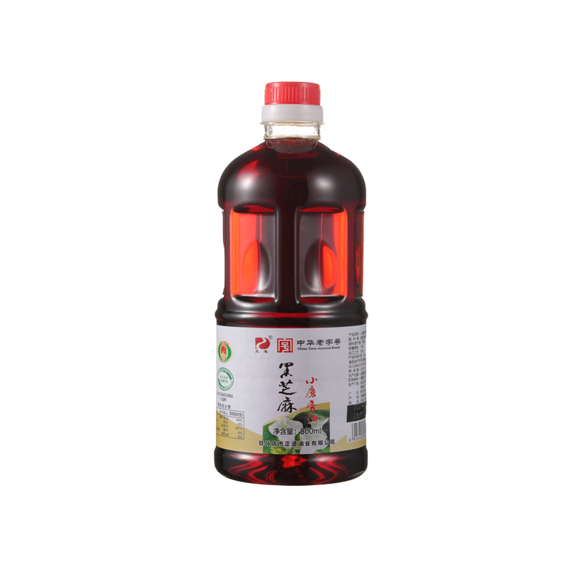 正道香油黑芝麻小磨香油石磨纯芝麻油800ml - 图3