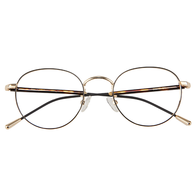吴良材Digo眼镜框架女近视眼镜男时尚复古金属圆框眼镜架光学眼镜