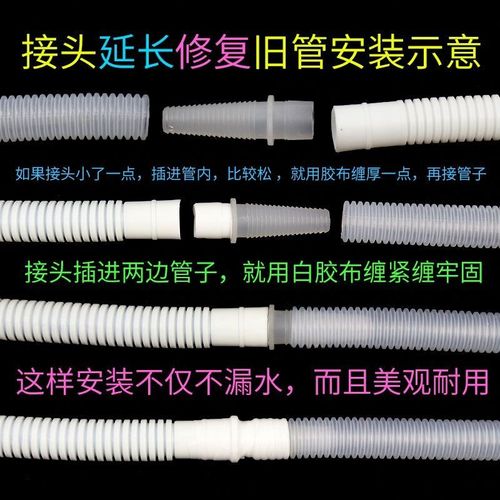 空调通用排水管双层加厚出水管加长透明凝水软管断管修复延长配件 - 图3