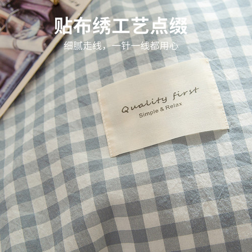 全棉水洗棉枕套100纯棉枕芯套一对装单人双人枕头套家用48×74cm - 图2