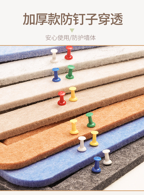 照片墙毛毡板不伤墙可移除