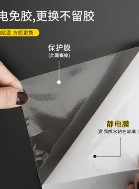 窗户磨砂玻璃贴纸透光不透明