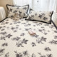 New style summer ice silk mat and fitted sheet single three-piece set