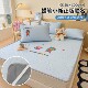 Crayon Shin-chan embroidered PE cool mat children's ice silk mat three-piece set flat-lay all-inclusive fitted sheet mat