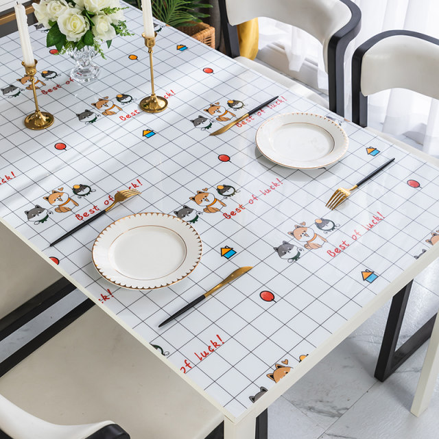Tablecloth waterproof, oil-proof, anti-scalding, no-wash pvc desktop Tablecloth waterproof, oil-proof, anti-scalding, no-wash pvc desktop