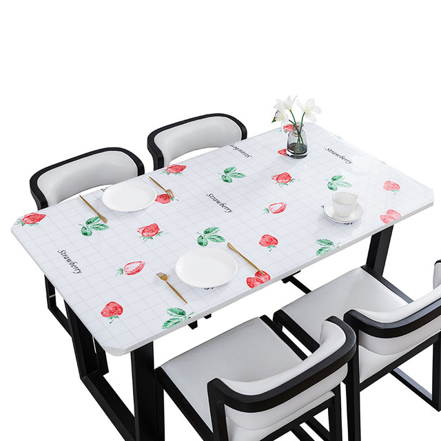 Waterproof and oil-proof no-wash opaque plastic coffee table mat