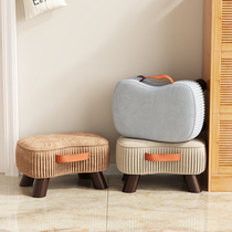 Stool Home doorway Shoes Stool Creative apple stool Sitting Style Shoes bench Living room sofa Stool Solid Wood Small Bench