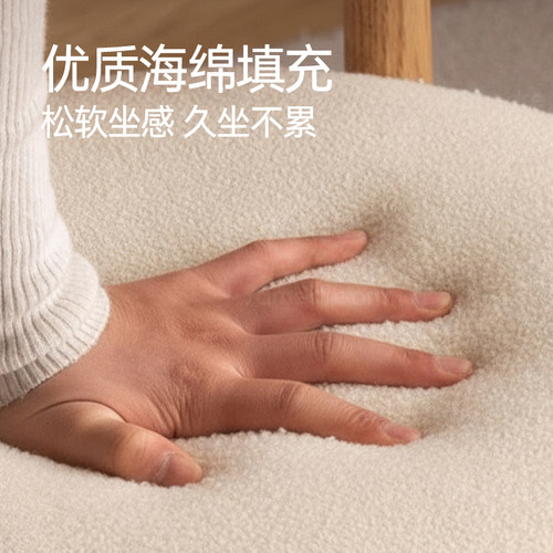实木旋转化妆椅女生卧室家用不占空间化妆凳衣帽间梳妆台凳子圆凳 - 图2
