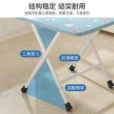 板木餐桌 可折叠餐桌简易出租屋吃饭小桌子家用小户型折叠桌摆摊方桌饭桌