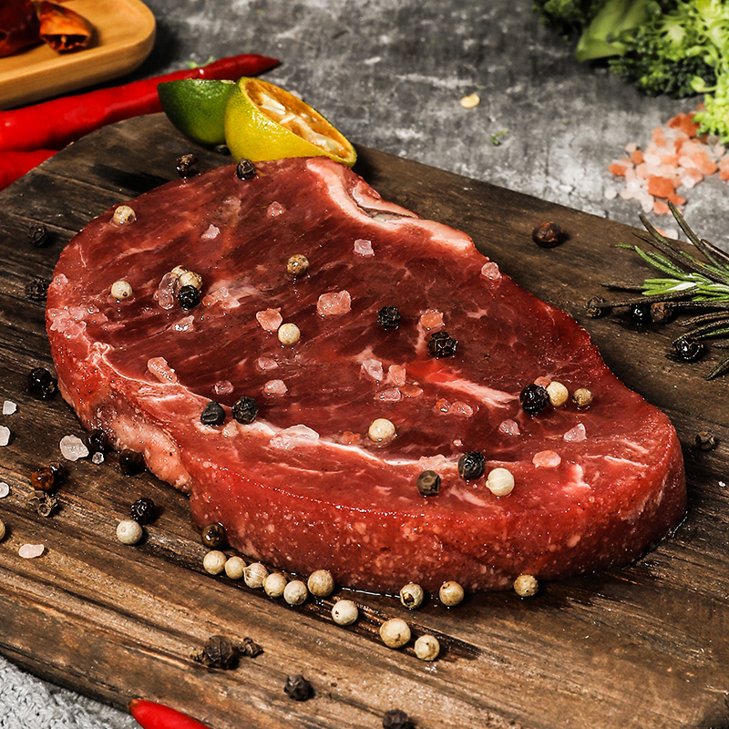 大庄园 肉眼牛排整切牛排调理非原切家庭厚牛肉儿童整切牛扒800g