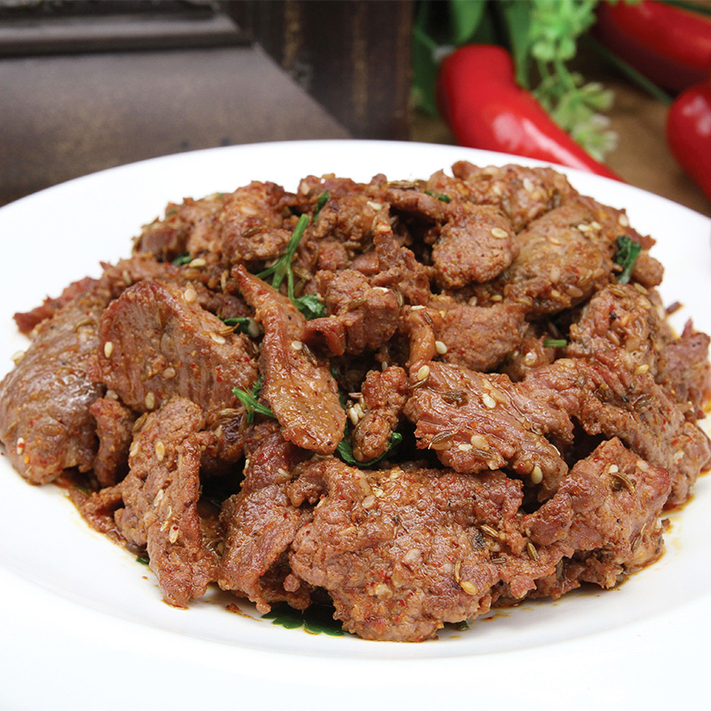 大庄园国产孜然炒牛肉2斤速食冻生鲜半成品煎烤炒牛肉腌制原材料