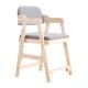 Children's study chair can be upgraded solid wood seat stool student desk writing homework chair home backrest dining chair