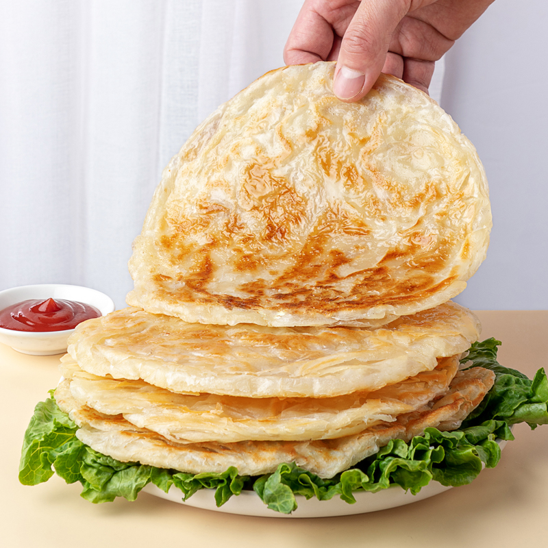 绝世手抓饼台湾早餐家庭装家用原味葱油饼煎饼手撕手抓饼皮20片_粮油调味_速食_干货_烘焙