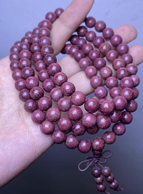 天然巴西紫罗兰紫苏木紫芯木佛珠文玩手串男女手链