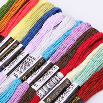 thread stitch ພິເສດ 50 embroidery thread embroidery thread embroidery thread patching thread handmade cotton thread 6 strands thread multi-color