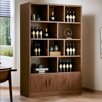 Solid wood shelve floor living room display shelf multilayer home Chinese wine cabinet Partition Cabinet Wine Rack Leaning Against Wall Display Cabinet