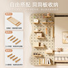 Installation-free solid wood core hole board dressing mirror comes with accessories