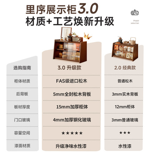 实木杯架桌面水杯茶杯茶具放置架咖啡杯餐桌杯子收纳餐边柜置物架 - 图1