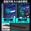 Vertical perforated board does not require drilling and does not damage the wall for multi-layer storage