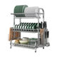 Stainless steel countertop dish rack dish rack