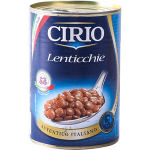 Cirio茄意欧小扁豆罐头410g意大利进口 即食蔬菜色拉配菜西餐辅料