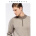 St. Xuerong mùa thu và mùa đông mới áo len cashmere tinh khiết nam nửa cổ cao kinh doanh hai mặt dây kéo jacquard áo thun - Áo len Cashmere áo phông nam hàng hiệu Áo len Cashmere