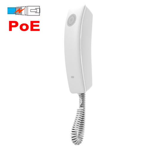深简Hotel壁挂式小型IP电话机sip宾馆酒店WiFi云分机客房洗手间挂墙安装Poe网络供电H2U网线网口医院白色迷你 - 图1