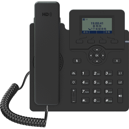 插卡流量IP60T办公IP网络电话机座机SIP个性铃声价格网口IPPBX交换机兼容华为UC迅时yeastar星纵深简 - 图0