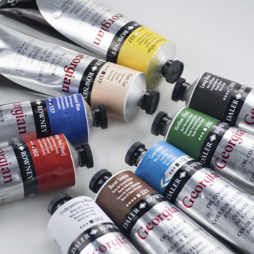 英国正品Daler Rowney乔琴油画颜料225ml单支管装 达拉罗尼油画套装透明古典写实画材 - 图2