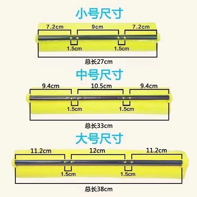 家用滚轮式海绵拖把头替换装通用型吸水胶棉卡槽螺丝款3273338cm-图0