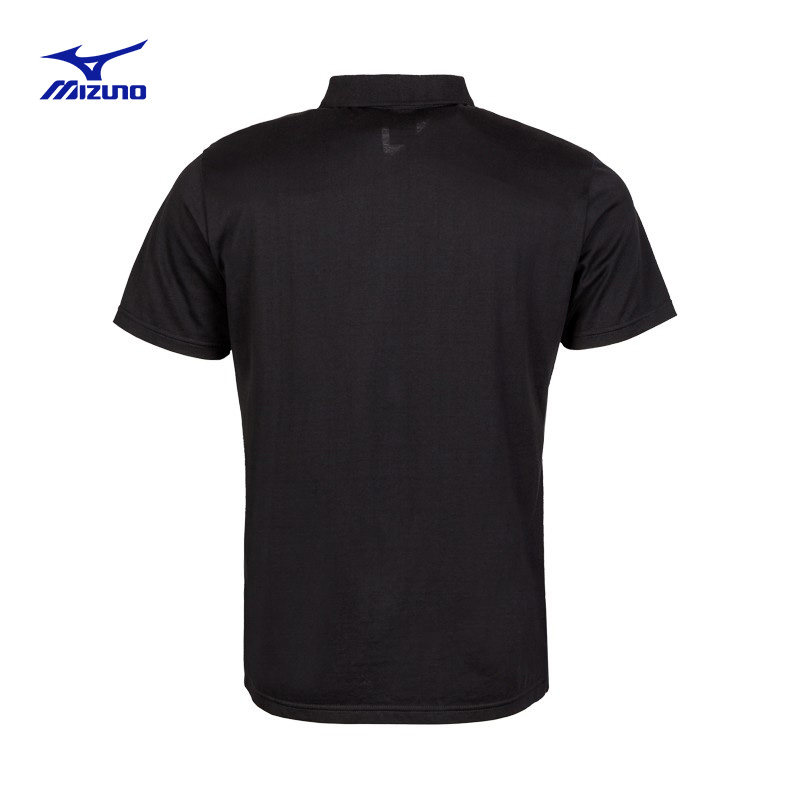 mizuno运动20新品夏男翻领polo纯色 迈盛悦合运动户外运动T恤