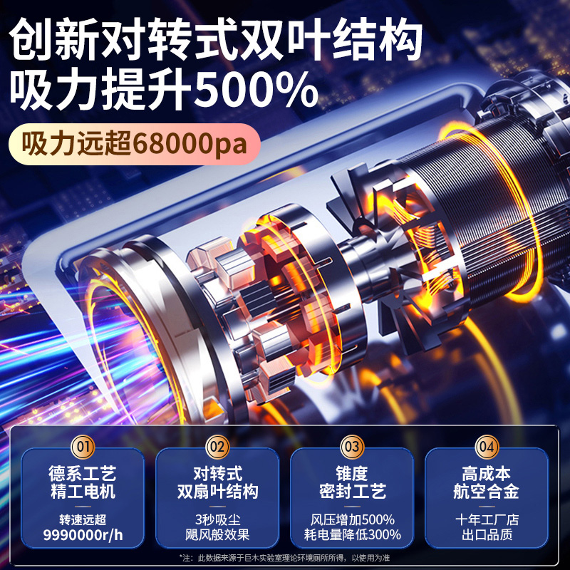 无线车载吸尘器汽车用大吸力小型车内迷你手持强力USB充电沙发用