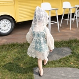 Детский солнцезащитный крем, кружевная одежда для защиты от солнца, шифоновый летний пляжный кардиган, куртка