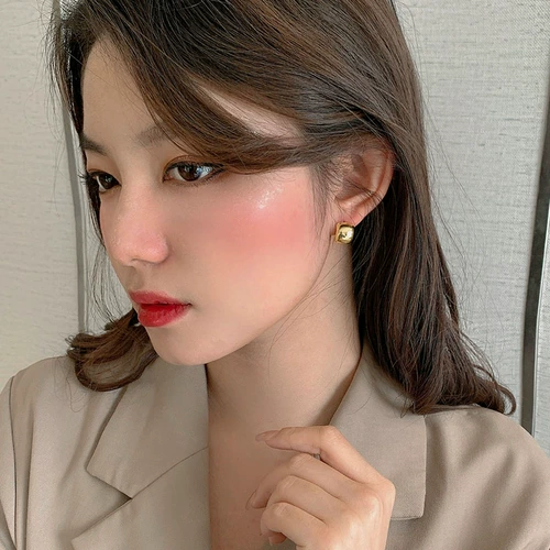 Золотые маленькие ретро серьги, французский стиль, популярно в интернете