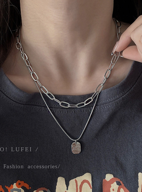 设计感项链女ins轻奢小众毛衣链