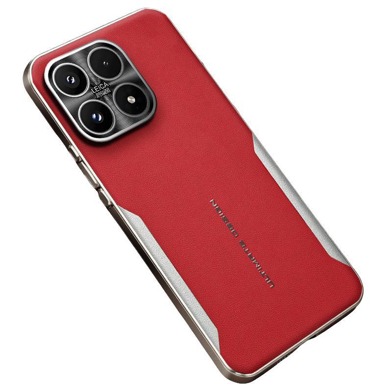 适用小米17手机壳xiaomi17电镀素皮mi17金属镜头保护壳miui十七5g轻奢皮质ml17防摔m17男女25113PN0EC新款xmi - 图3