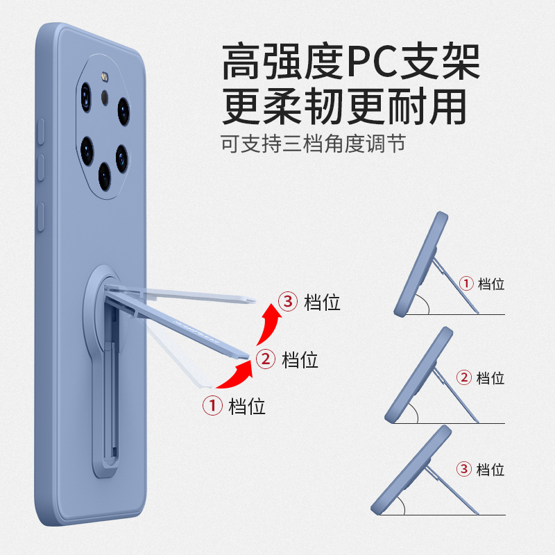 华为mate40rs保时捷版手机壳mata4ors简约时尚mete液态硅胶mt直边软壳meta折叠支撑sr横竖支架一体全包镜头套 - 图1