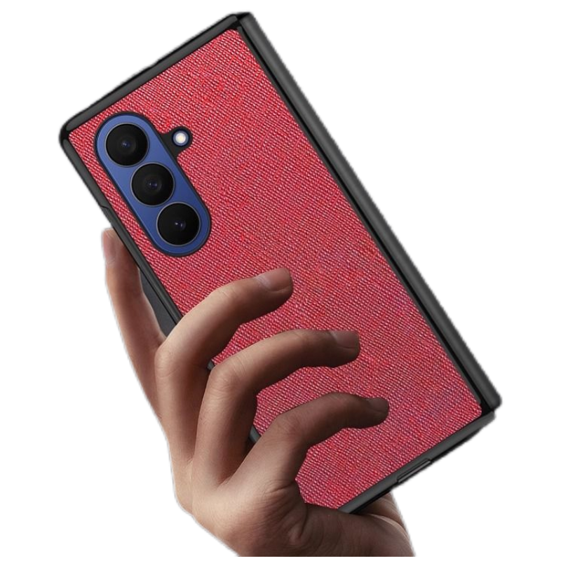 适用三星fold7手机壳galaxyzfold7商务皮革z6折叠屏foid5超薄w25保护套w24创意flod4皮纹ford3男女folder新款 - 图3