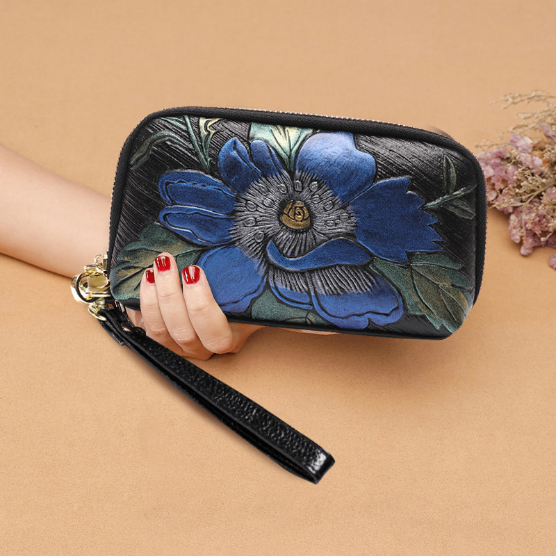 2023时尚新款真皮高档贝壳零钱包 媚妃女士包袋